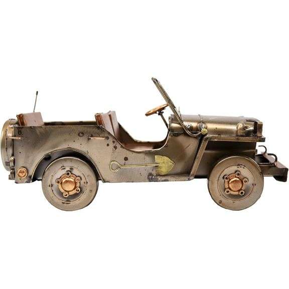Handmade Iron Classic Military Jeep Model