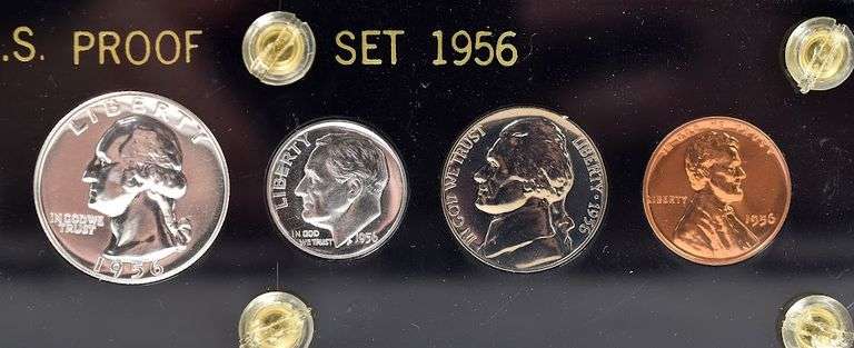 1956 United States Proof Set - Capital Plastics Case