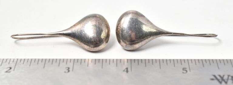Dangle Hook Earrings in Sterling Silver