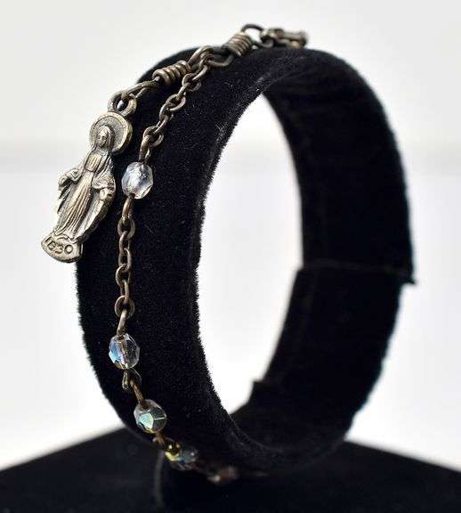Iridescent Bead Bracelet in Sterling Silver