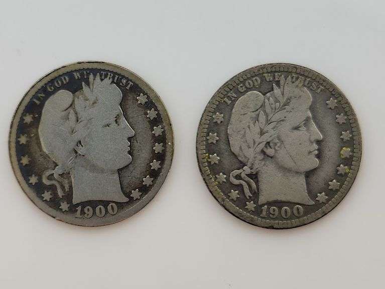 1900 & 1900 O Barber Quarters, Circulated