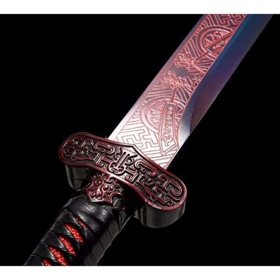 44-Inch Full Tang Red Katana