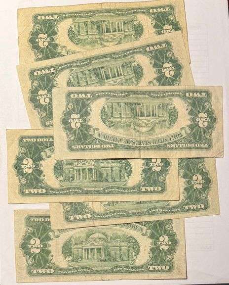 2Each 1953 1953 A 1953 B Red Seal US Notes