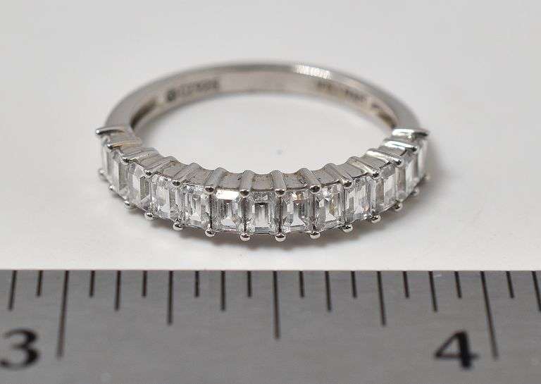 CZ Gemstone Ring in Sterling Silver