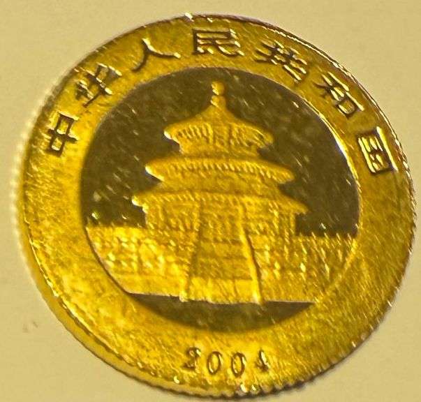 2004 Uncirculated 1/20 th Gold Panda