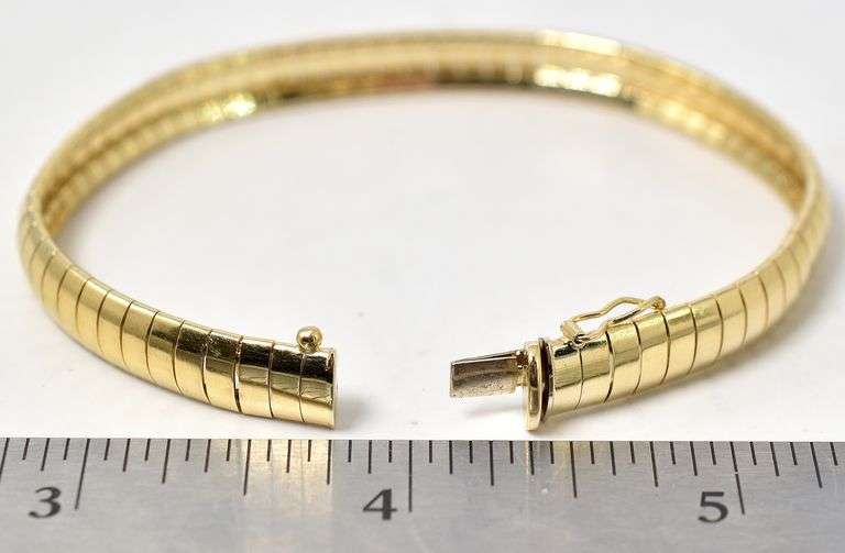 Amazing Omega Chain Bracelet in 14K Yellow Gold