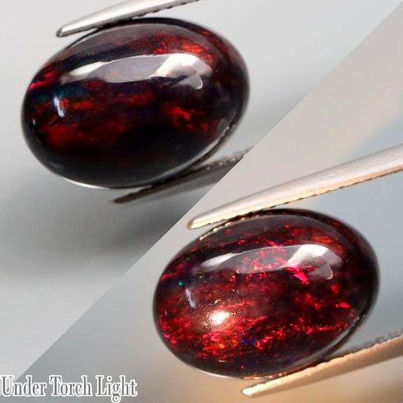 What? Yes! 4.10ct fiery red flashing Black Opal