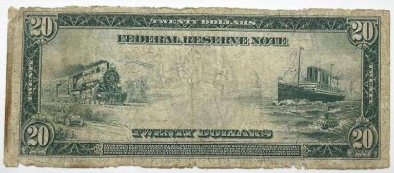 United States Series of 1914 $20 Federal Reserve Note