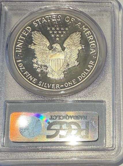 2007 W PCGS Proof 69 Deep Cameo Silver Eagle