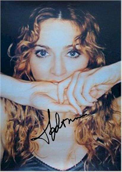 Madonna Autographed Facsimile Signed Poster 24"x36"