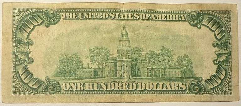 $100 National 1929 Series Chicago National Note