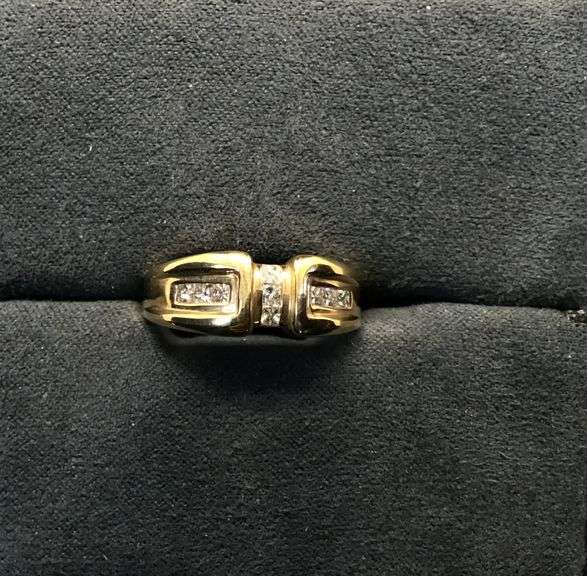 MEN’S 14K YELLOW GOLD NATURAL DIAMOND WEDDING BAND
