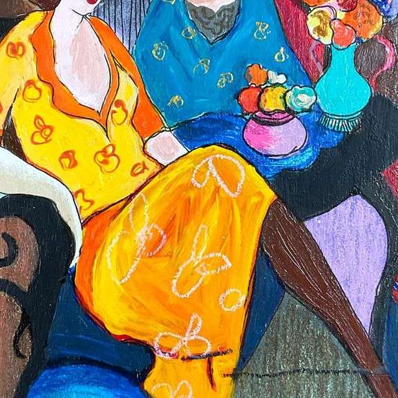 Chit Chat by Tarkay (1935-2012)