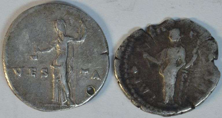 Scarce early Roman silver Denari of Marcus Aurelius & Vespasian