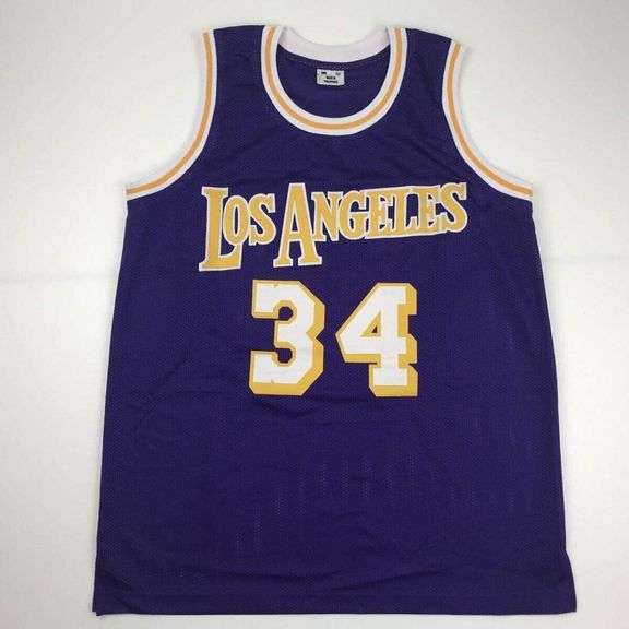 Signed Shaquille O'Neal Basketball Jersey COA