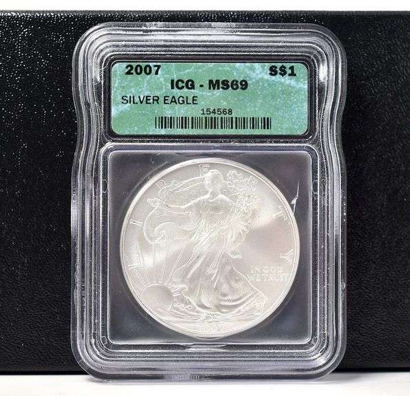 2007 American Silver Eagle - ICG MS69