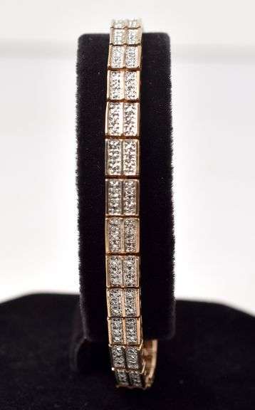 Diamond Bracelet in Vermeil Sterling Silver