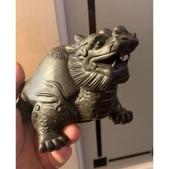 Handmade Zisha Clay Feng Shui Dragon Turtle