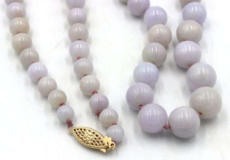 Amethyst beaded necklace