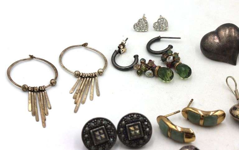 Group lot of Vintage 925 sterling silver earrings