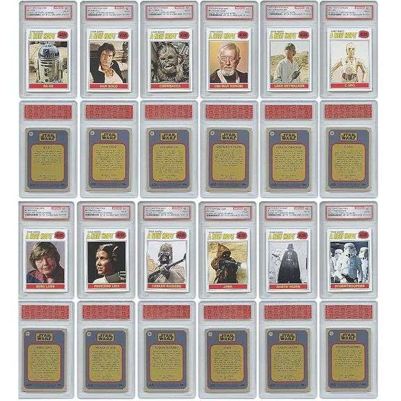 1977 Design Star Wars Complete Set All 12 Graded MINT 10