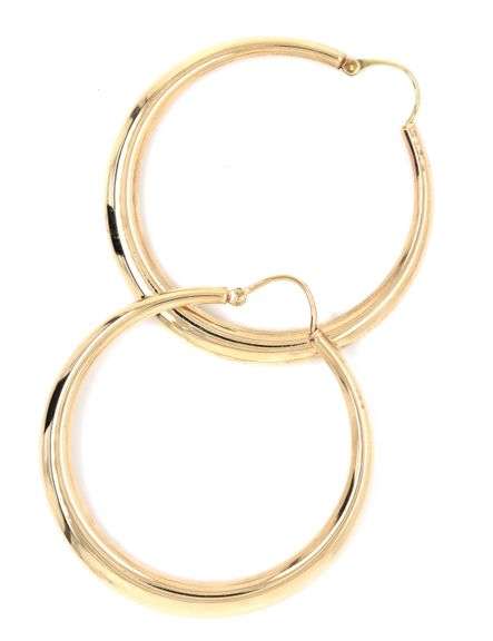 10kt Yellow gold hoop earrings