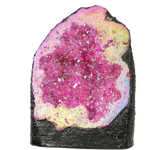 Natural Rose Red Quartz Geode