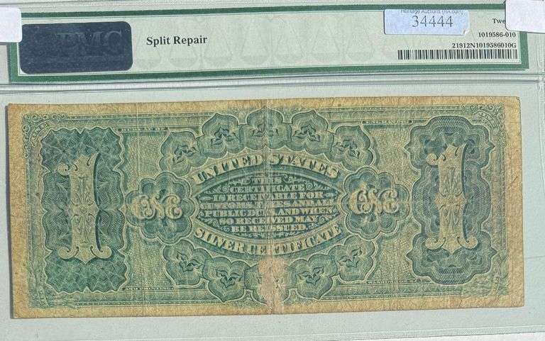 $1 Dolly Madison 1886 Silver Certificate PMG Net 12