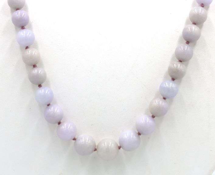 Amethyst beaded necklace