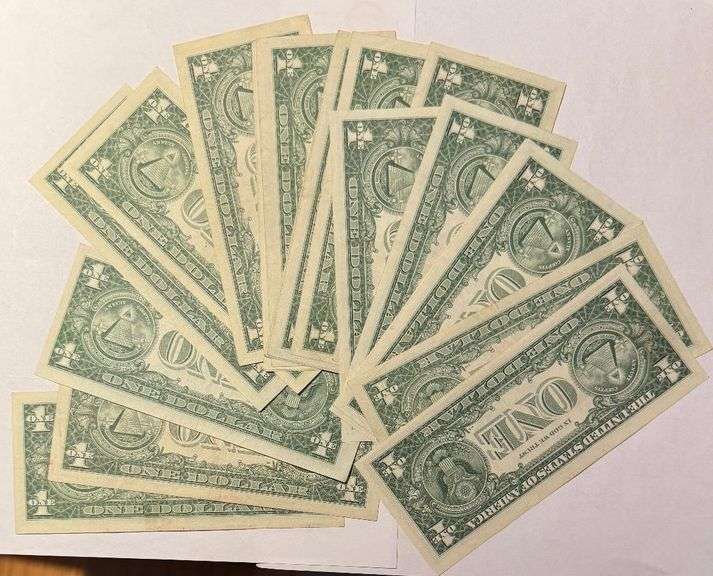 20 Various 1957 Series$1 Silver Certificates