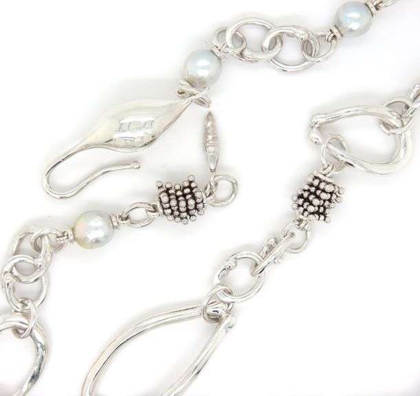 Michael Dawkins pearl necklace in 925 sterling silver