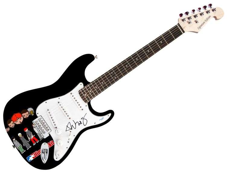 Limp Bizkit Fred Durst Autographed 1/1 Custom Graphics Guitar ACOA