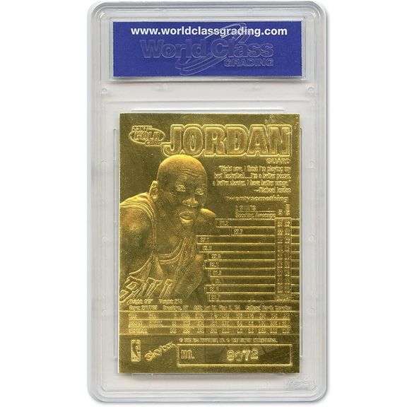 1997 Michael Jordan 23K Gold Card Graded Mint 10