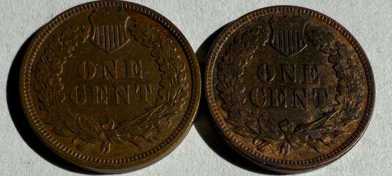 1880 1891 Near Unc Indian Cents