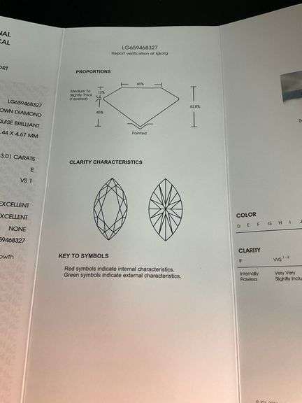 CERTIFIED 3.01 CARATS LAB GROWN DIAMOND