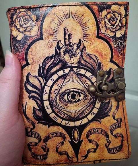 Leather-Bound Spell Book Journal