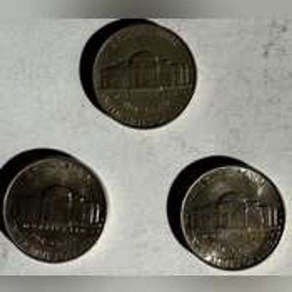 1938 P D S BU Jefferson Nickels
