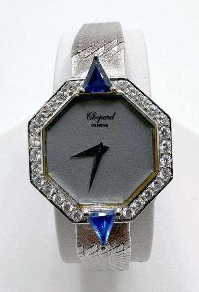 Stunning Vintage Chopard Ladies Watch With Diamonds and Sapphires
