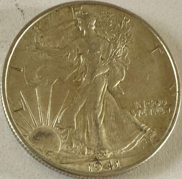 1941 D Unc Walking Liberty Half.