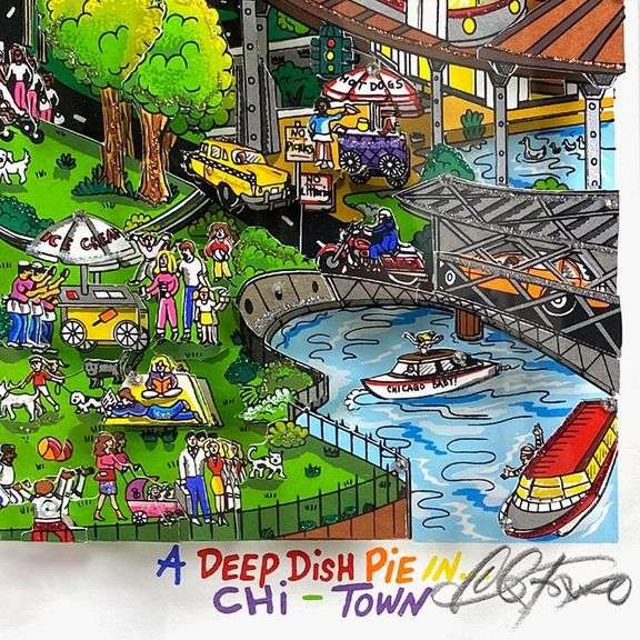 A Deep Dish Pie in Chi Town by Fazzino, Charles
