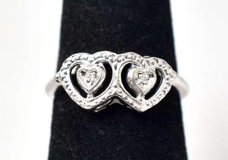 Darling Heart Ring in 10K White Gold