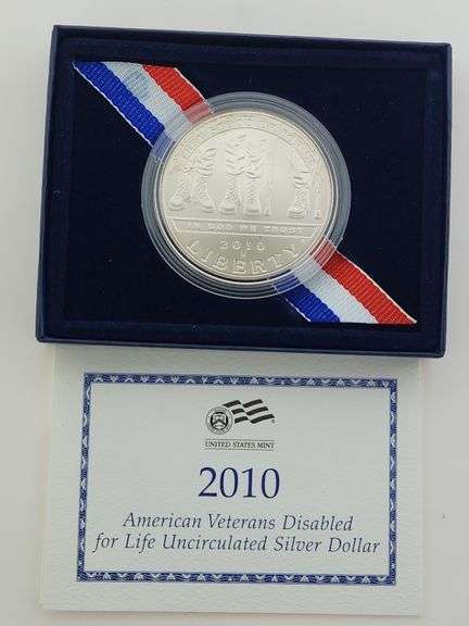 2010-W $1 Disabled Veterans UNC / OGP