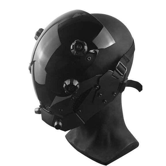 Futuristic Sci-Fi Techwear Helmet Mask