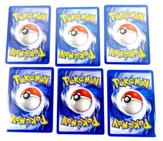 6 Pokémon 1998 Trade Cards, All 1st Edition