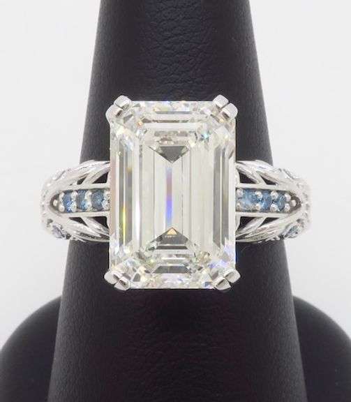 Custom Made 7.35CTW IGI Certified Lab Grown Diamond Ring