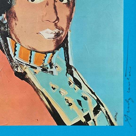 The American Indian Series (Blue) by Warhol (1928-1987)
