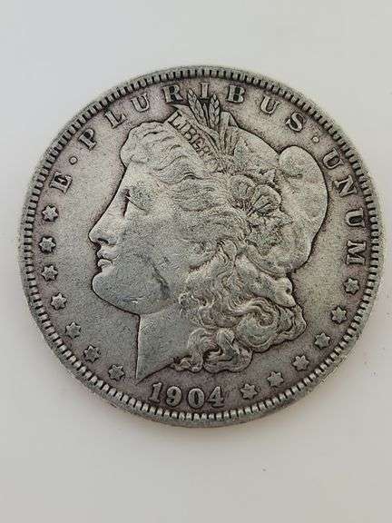 1904 O Morgan Silver Dollar, Cleaned