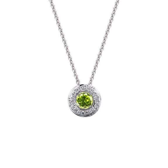 Genuine Natural Peridot dancing pendant