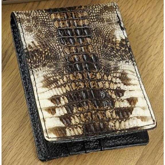 Alligator Skin Leather Wallet