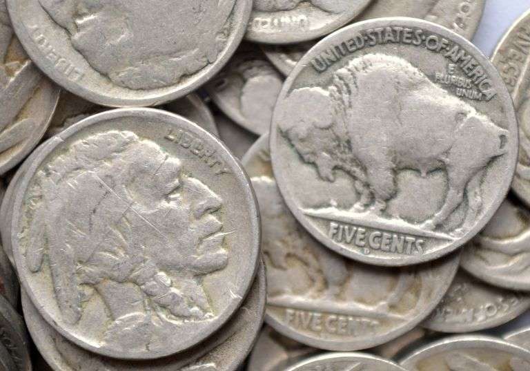 75 Buffalo Nickels Weak & Partial Dates All With Mint Marks